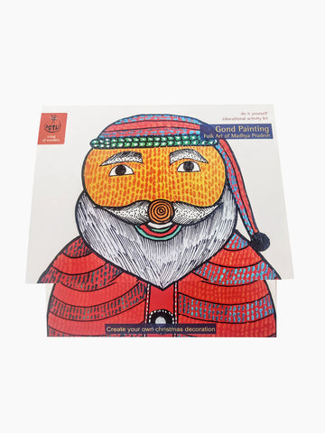 DIY Craft kit - Christmas Decorations using Gond Art