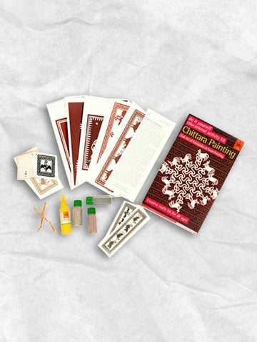 DIY Educational Colouring Kit - Chittara Painting of Karnataka For Young Artists (5 Years +)