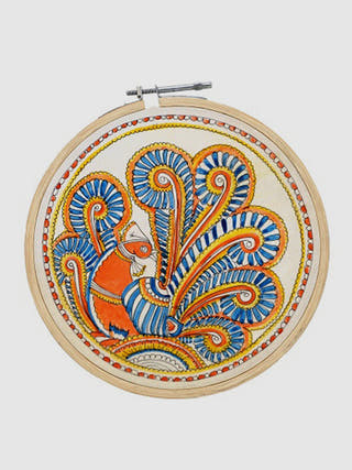 DIY Wall Art Leather Puppetry Painitng kit Peacock Pattern Potli