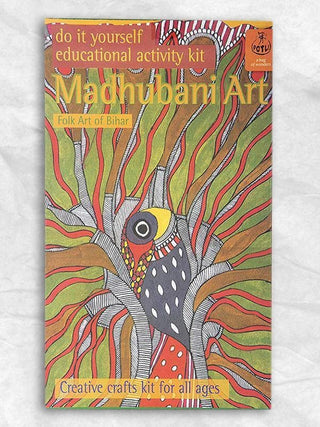  DIY Educational Colouring Kit - Madhubani Painting of Bihar for Young Artists (5 Years +) by Potli sold by Flourish