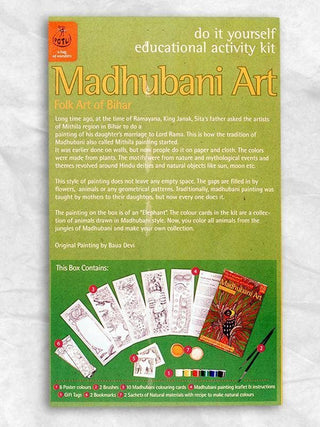  DIY Educational Colouring Kit - Madhubani Painting of Bihar for Young Artists (5 Years +) by Potli sold by Flourish