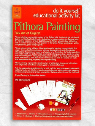 DIY Educational Colouring Kit - Pithora Painting of Gujarat for Young Artists (5 Years +) Potli