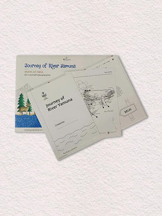 DIY Colouring and Learning Activity Kit River Yamuna Potli
