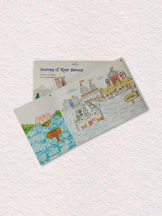 DIY Colouring and Learning Activity Kit River Yamuna Potli