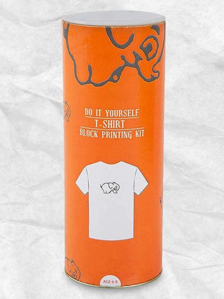  DIY Craft Kit Block Print Your T-Shirt (Elephant) by Potli sold by Flourish