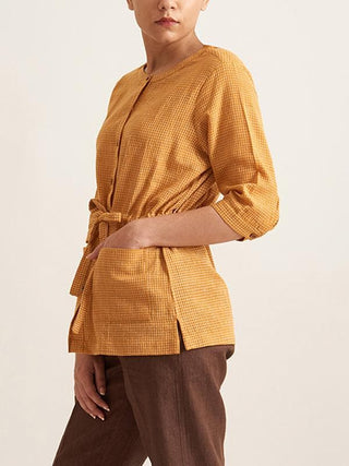  Utility Drawstring Jacket Yellow by Patrah sold by Flourish