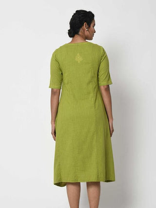 Sleeveless Dress  Mint Green by Rangsutra sold by Flourish