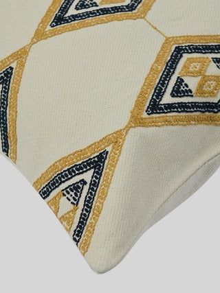 Suti Diamond Motif Extra Weft Woven Cushion Cover Rangsutra