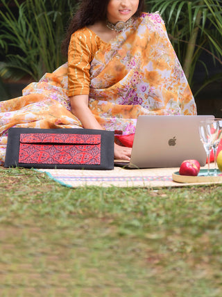 Sharya Laptop Sleeve Pattern Black Riti
