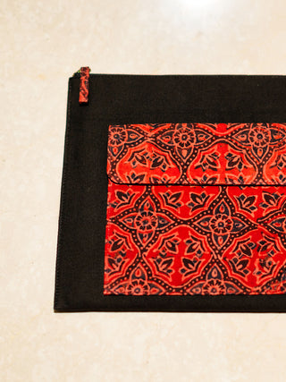 Sharya Laptop Sleeve Pattern Black Riti