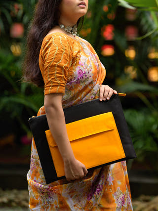 Sharya Laptop Sleeve Pop Black Riti