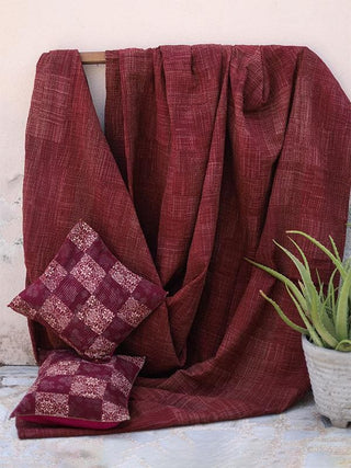  Cotton Gudri Bedcover Brown by Sadhna sold by Flourish