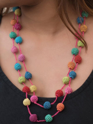 Handmade Mela Necklace Multicolor Samoolam