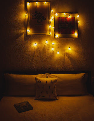 Handmade LED String Lights Blue Frock Samoolam