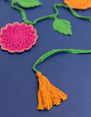 Samoolam Handmade Crochet Flower Toran Bunting Samoolam