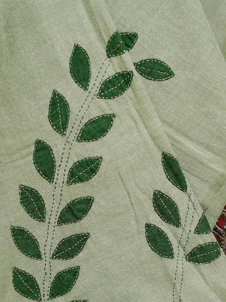 Botanical Cotton Stole Green Sadhna