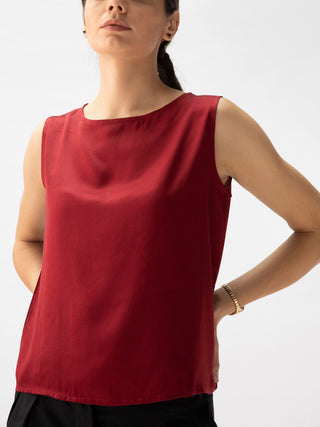 SHELL Top Maroon Saltpetre