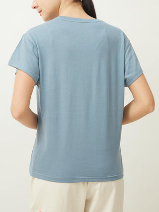 Round Neck T-Shirt Blue Saltpetre