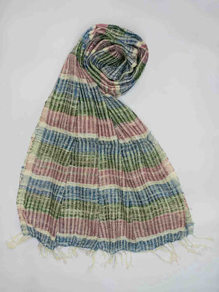 Handspun Silk Scarf Multicoloured Arras