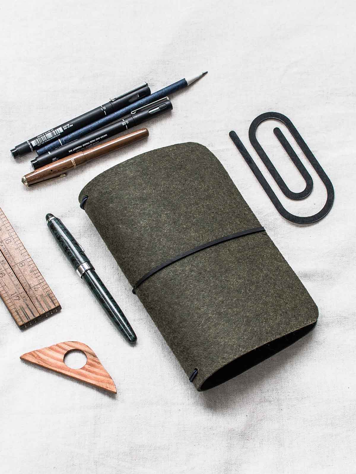 Reusable Multifunction Planner Travelogue Olive