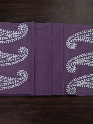 Purple Linen Table Runner Samuday Crafts