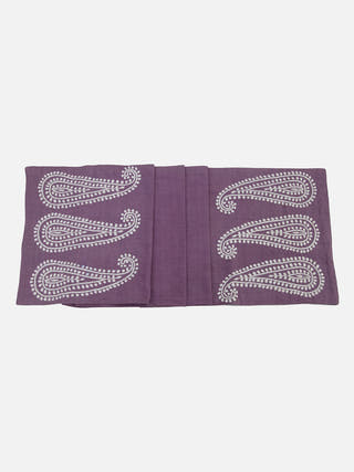 Purple Linen Table Runner Samuday Crafts