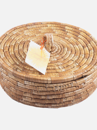 Wheat Grass Round Roti Basket Samuday Crafts