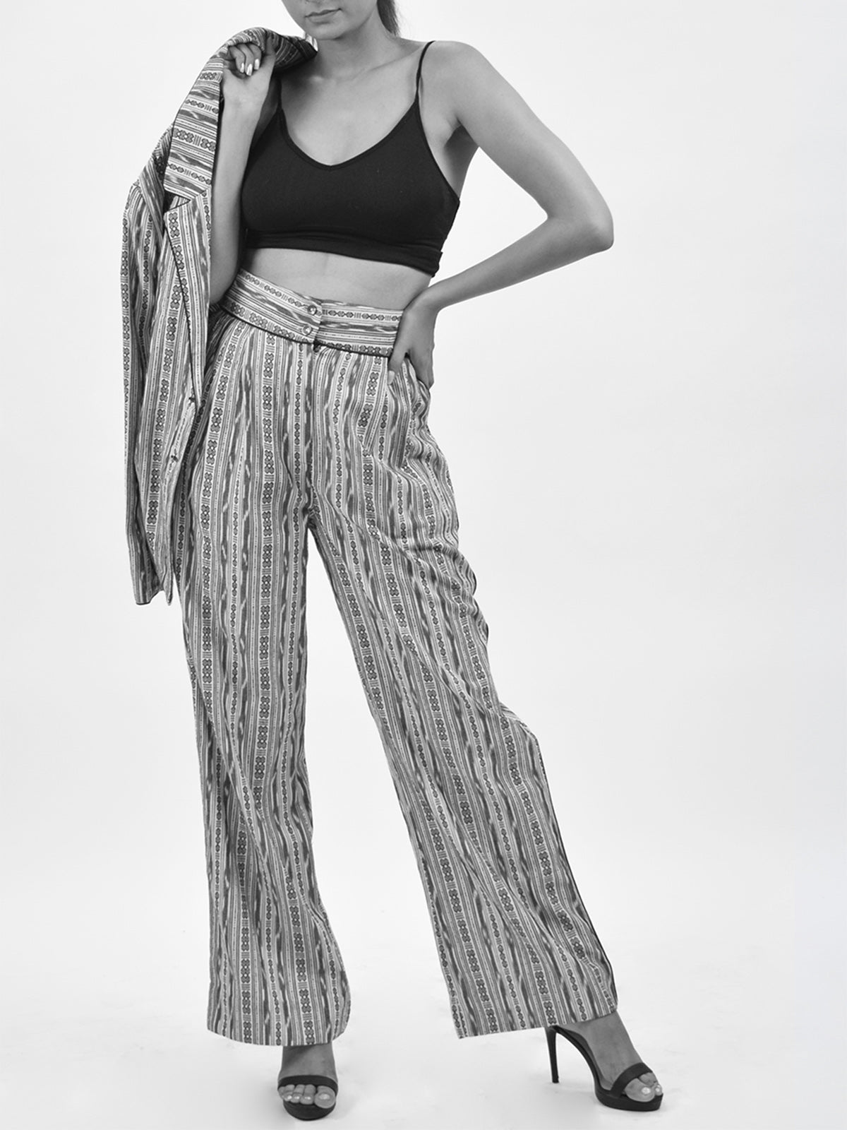 B&W IKAT JACQUARD PANT