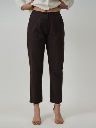 Tapered Pants Coffee Brown Saltpetre