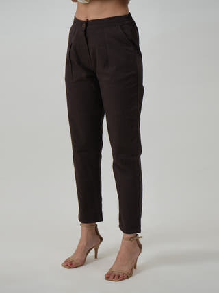 Tapered Pants Coffee Brown Saltpetre