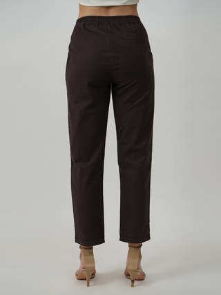 Tapered Pants Coffee Brown Saltpetre