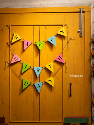 HAPPY BIRTHDAY Bunting Scrapshala
