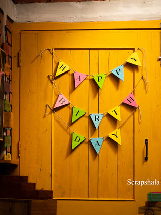 HAPPY BIRTHDAY Bunting Scrapshala