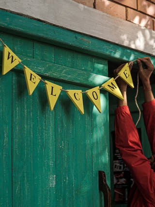 WELCOME Bunting Scrapshala