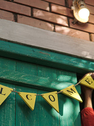 WELCOME Bunting Scrapshala