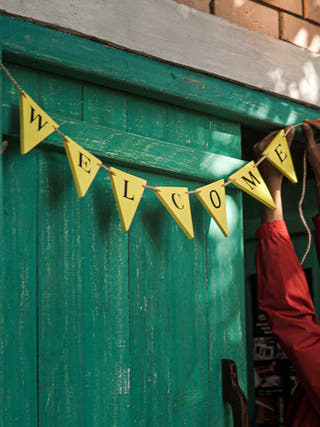 WELCOME Bunting Scrapshala