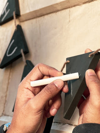 Chalkboard Bunting Scrapshala