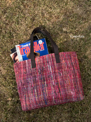 CHARCHA Handloom Tote Bag Scrapshala