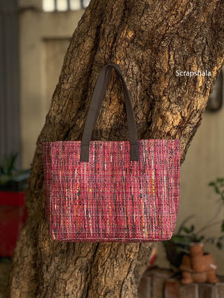 CHARCHA Handloom Tote Bag Scrapshala