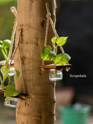 Mini Jar Hanging Planter Scrapshala