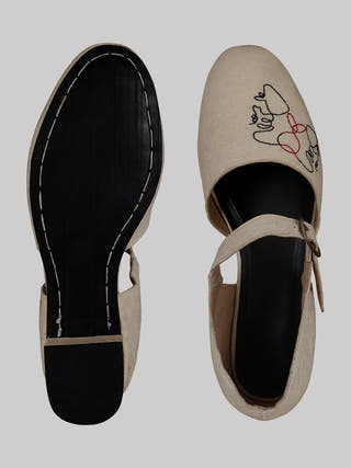 SLOW Mary Janes Natural White Sole Stories