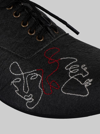 SLOW Derbys Charcoal Sole Stories