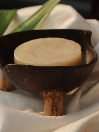 Coconut Shell Soap Dish With Stand The Bare Bar