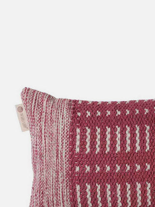 Wo Metric Wander Lumbar Wo Metric Cushion Cover Dark Pink The Greige Warp