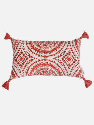 Makhamalee Terra Lumbar Cushion Cover Rust The Greige Warp