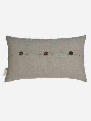 Broken Rib Broken Chevron Lumbar Cushion Cover Grey The Greige Warp