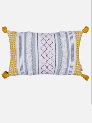Atrisuta Fringed Cushion Cover The Greige Warp