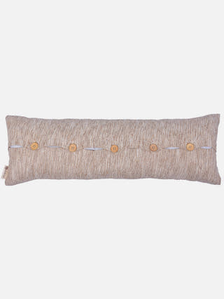 Ombre Rib Dib Lumbar Cushion Beige Natural And Brown The Greige Warp