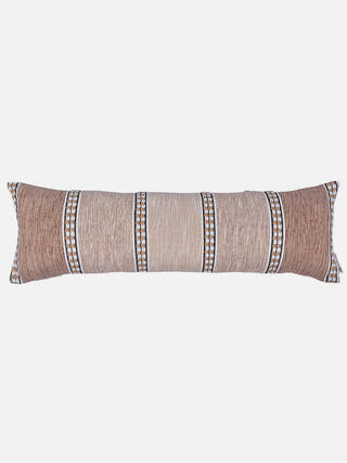 Ombre Rib Dib Lumbar Cushion Beige Natural And Brown The Greige Warp
