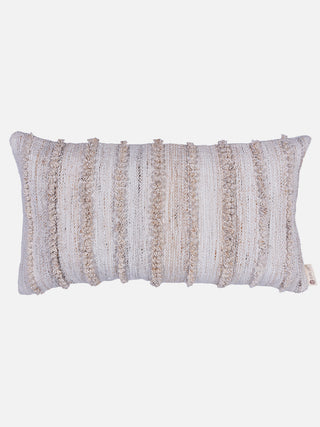 Earthbound On Loop Lumbar Cushion Cover Natural And Beige The Greige Warp